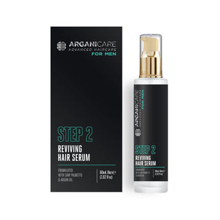 Ser revitalizant pentru par, pentru barbati, Arganicare, 60 ml