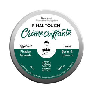 FINAL TOUCH, Crema de styling 2 ÃƒÂ®n 1 pentru barba si par, efect mat, Monsieur Barbier, 75 ml