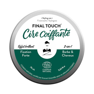 FINAL TOUCH, Ceara de styling 2 in 1 pentru barba si par, efect lucios, Monsieur Barbier, 75 ml