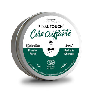 FINAL TOUCH, Ceara de styling 2 in 1 pentru barba si par, efect lucios, Monsieur Barbier, 75 ml