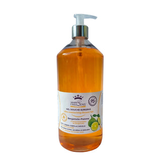 Gel de dus ultrahidratant 3 in 1, pentru fata, corp si par, cu ulei esential de bergamota, Laboratoire Freesens, 1 L