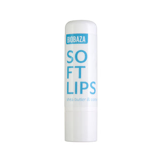 Balsam natural pentru buze, cu unt de shea si bumbac, SOFT LIPS, BIOBAZA, 4,5 g