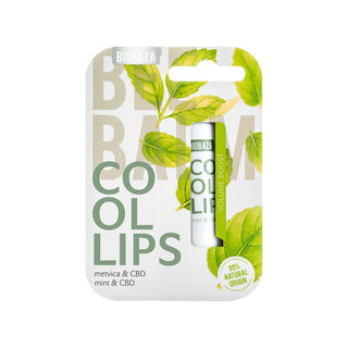 Balsam natural pentru buze, cu menta si CBD, COOL LIPS, BIOBAZA, 4,5 g