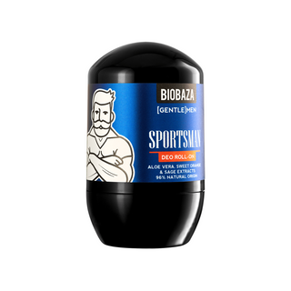 Deodorant roll-on cu aloe vera si extract de portocala dulce & salvie, Sportsman, BIOBAZA GENTLE[MEN], 50 ml