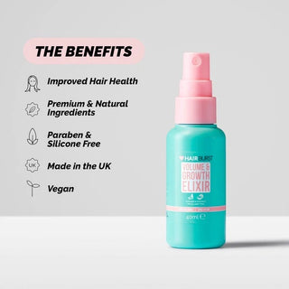 Spray Elixir pentru Volum si Cresterea Parului, Travel Size, Hairburst, 40 ml