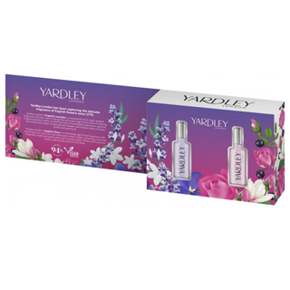 Set duo 1 x 10 ml apa de toaleta English Lavender si 1 x 10 ml apa de toaleta English Rose, Fine Fragrance Collection, 2 articole