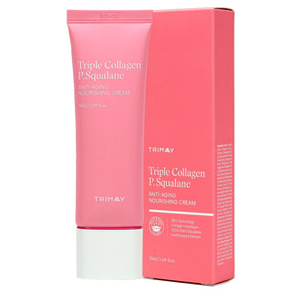 Crema Anti-Aging Hranitoare pentru Fata, Triple Collagen P.Squalane, Trimay, 50 ml