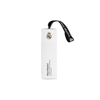 A white Real Madrid branded rectangular box with a black wrist strap featuring the Real Madrid logo and text, shown on a plain white background.