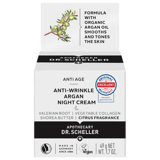 Crema antirid de noapte cu ulei de argan, Dr. Scheller, 50 ml