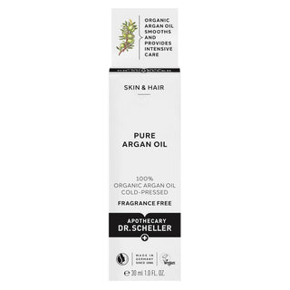 Ulei de argan pur 100% organic, pentru piele si par, Dr. Scheller, 30 ml