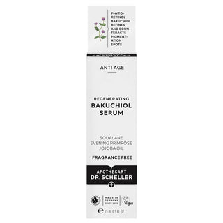 Ser antirid regenerant cu bakuchiol, Dr. Scheller, 15 ml