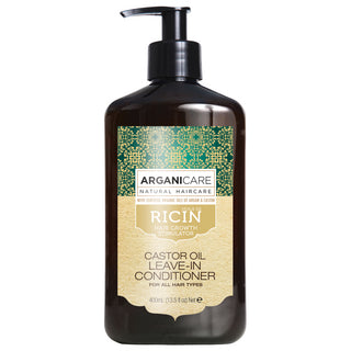 Balsam fara clatire ultra-hidratant cu ulei de ricin pentru toate tipurile de par, Arganicare, 400 ml