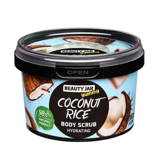 Scrub pentru corp hidratant Coconut Rice, Beauty Jar, 360 g
