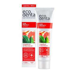 Pasta de dinti pentru protectia gingiilor, cu ulei de tea tree, Gum Protect, Ecodenta, 100 ml