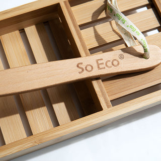 Puf Ecologic pentru Dus, cu Maner Lung, So Eco, 1 buc.