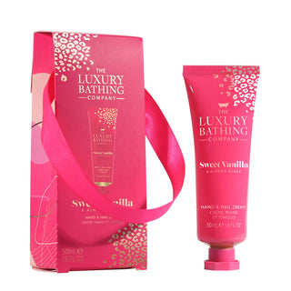 Crema pentru Maini si Unghii Deluxe Hand Cream, Sweet Vanilla & Almond Glaze, The Luxury Bathing Company, 50 ml