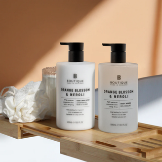Lotiune pentru maini & corp cu parfum de flori de portocal & neroli, Boutique, 500 ml Tuju -
