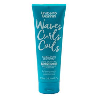 Balsam pentru definirea buclelor, cu parfum de santal si ulei de bergamota, Waves, Curls & Coils Wash, Umberto Giannini, 250 ml
