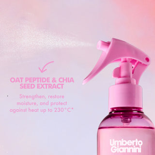 Spray termoprotector pentru fixare usoara, cu efect anti-static pentru parul ondulat, Waves For Days, Umberto Giannini, 200 ml