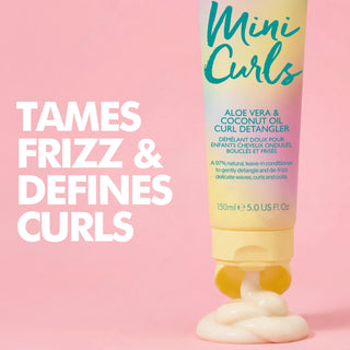 Crema styling pentru parul ondulat, cret sau foarte cret, pentru copii, cu aloe vera & ulei de cocos, Mini Curls, Umberto Giannini, 150 ml