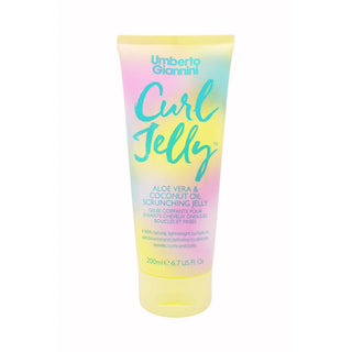 Gel pentru definirea buclelor, pentru parul ondulat, cret sau foarte cret, pentru copii, cu aloe vera & ulei de cocos, Mini Curls, Umberto Giannini, 200 ml