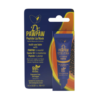 Masca vegana de noapte, cu peptide, pentru buze, ochi si fata, Dr.PAWPAW, 10 ml Tuju -