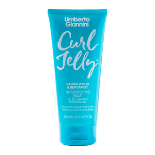 Gel pentru definirea buclelor, cu parfum de santal si ulei de bergamota, Curl Jelly™ Scrunching Jelly, Umberto Giannini, 200 ml