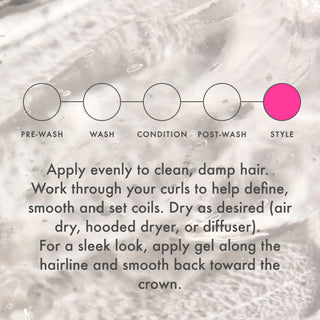 Gel pentru definirea buclelor, efect anti-frizz si sustinere puternica pentru parul uscat, frizzy și texturat, Banana Jelly Styling Gel, Umberto Giannini, 475 ml