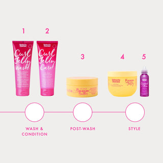 Gel pentru definirea buclelor, efect anti-frizz si sustinere puternica pentru parul uscat, frizzy și texturat, Banana Jelly Styling Gel, Umberto Giannini, 475 ml