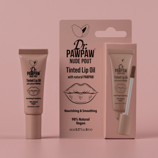 Ulei de buze colorat si hranitor cu extract de papaya, Nude Pout, Dr.PAWPAW, 8 ml