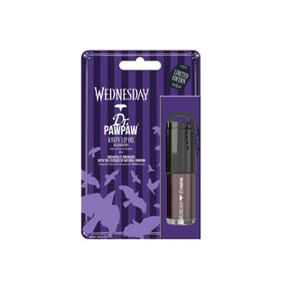 Ulei de buze Wednesday Raven, nuanța Blackberry, cu breloc, Wednesday x Dr.PAWPAW, 3 ml