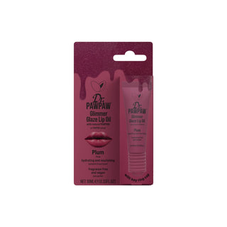 Ulei de buze hidratant si hranitor cu extract de papaya, Glimmer Glaze, Plum, Dr.PAWPAW, 10 ml