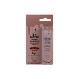 Ulei de buze hidratant si hranitor cu extract de papaya, Glimmer Glaze, Nude, Dr.PAWPAW, 10 ml