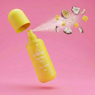 Spray pentru corp & par, cu parfum de fructe tropicale si cocos, Tropical Haze, Dr.PAWPAW, 200 ml