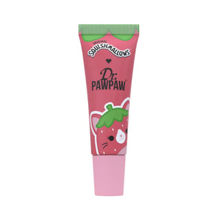 Balsam de buze Olma, cu extract de papaya, ulei de ricin & aloe vera, aroma de capsune, Squishmallow x Dr.PAWPAW, 10 ml