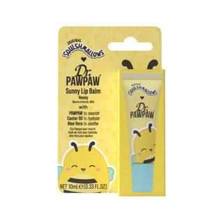 Balsam de buze Sunny, cu extract de papaya, ulei de ricin & aloe vera, aroma de miere, Squishmallow x Dr.PAWPAW, 10 ml