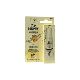 Balsam de buze multifunctional cu extract de papaya, ulei de ricin & aloe vera, cu breloc, Banana, Dr.PAWPAW, 10 ml