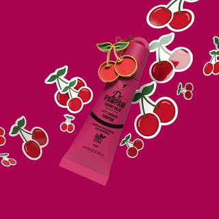 Balsam de buze multifunctional cu extract de papaya, ulei de ricin & aloe vera, cu breloc, Cherry, Dr.PAWPAW, 10 ml