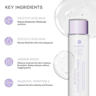 Toner pentru rutina de seara cu acid glicolic,  #OOTD, 250 ml