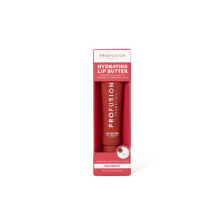 Gloss hidratant pentru buze, cu ulei de avocado, vitamina E & acid hialuronic, Lip Butter, nuanta Raspberry, Profusion Cosmetics, 15 ml