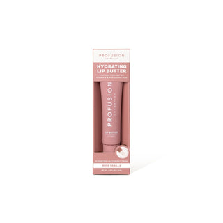 Gloss hidratant pentru buze, cu ulei de avocado, vitamina E & acid hialuronic, Lip Butter, nuanta Nude Vanilla, Profusion Cosmetics, 15 ml