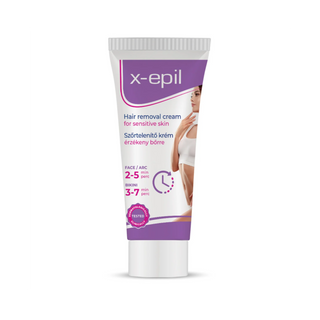 Crema depilatoare pentru fata si linia bikinilor, X-Epil, 40 ml