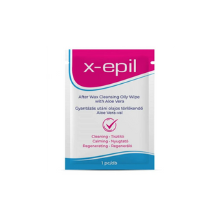 Servetele post-depilare cu ulei si Aloe Vera, X-Epil, 4 bucati