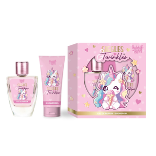 Set cadou pentru copii Giggles & Twinkles, Bubble Bliss, 1 x 50 ml parfum, 1 x 100 ml gel de dus