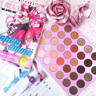 Paleta de farduri de pleoape Manga Anime Book 2, 35 de nuanțe, Rude Cosmetics