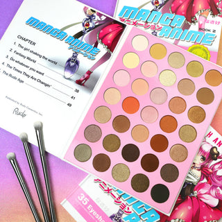 Paleta de farduri de pleoape Manga Anime Book 2, 35 de nuanțe, Rude Cosmetics