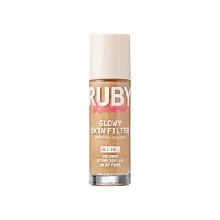 Ruby Glowy Skin Filter bottle on a white background