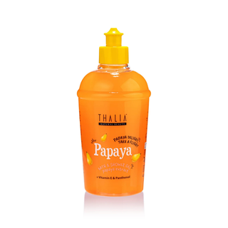 Gel de dus cu extract de papaya + vitamina E & pantenol, Papaya Delight Take a Flight, Thalia, 400 ml