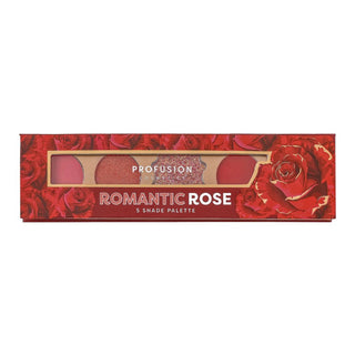 Paleta farduri de pleoape Romantic Rose, 5 nuante, Profusion Cosmetics, 4.58 g