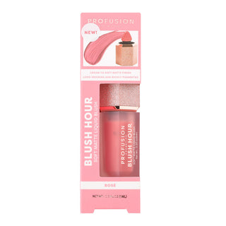 Blush Hour, blush lichid mat delicat, Rose, Profusion Cosmetics, 6 ml